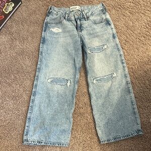 Abercrombie Kids Light Blue Baggy Jeans